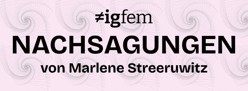 Nachsagungen von Marlene Streeruwitz